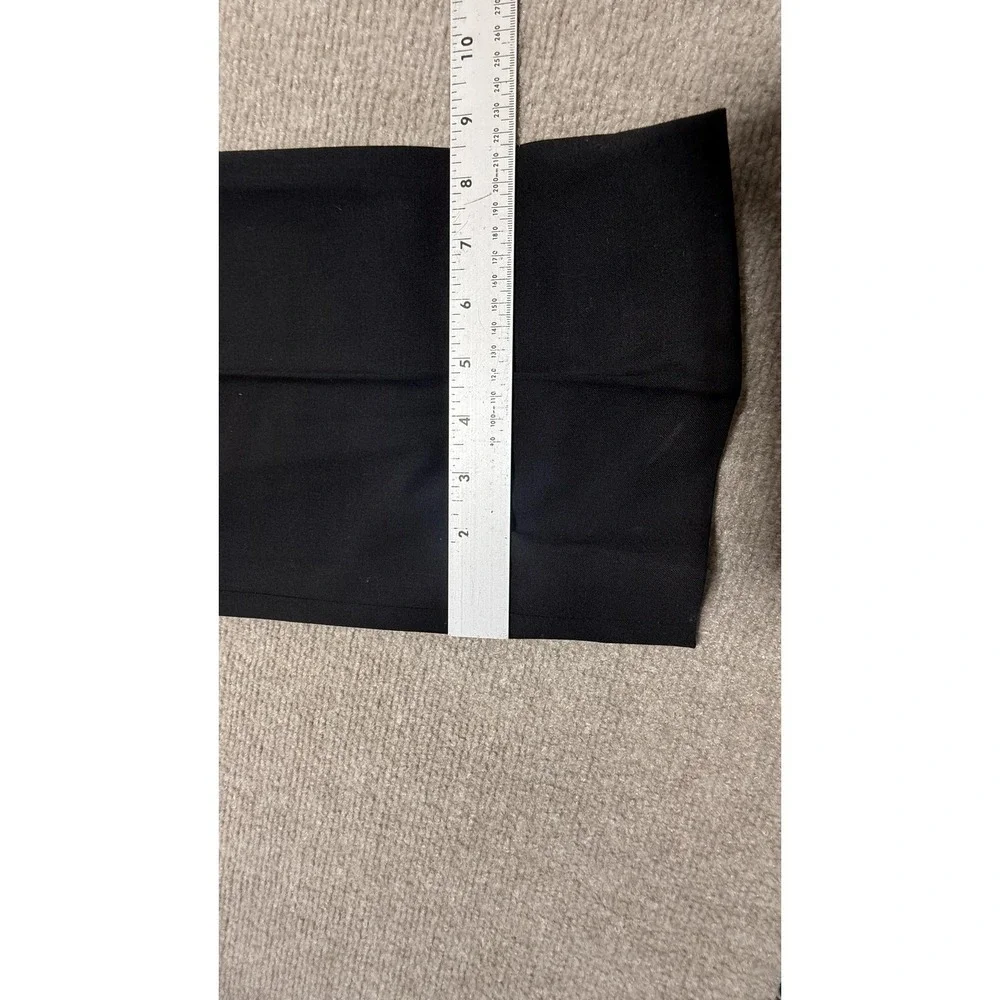 Banana Republic Pants Mens 35x32‎ Black Wool Stretch Dress Office Flat Front